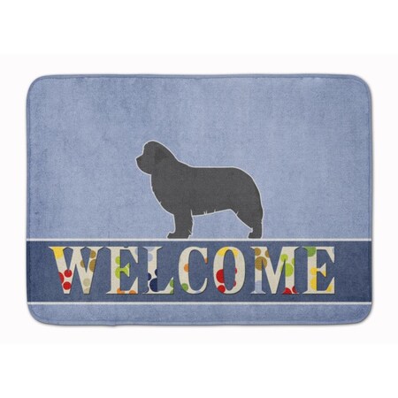Carolines Treasures Newfoundland Welcome Machine Washable Memory Foam Mat BB5568RUG